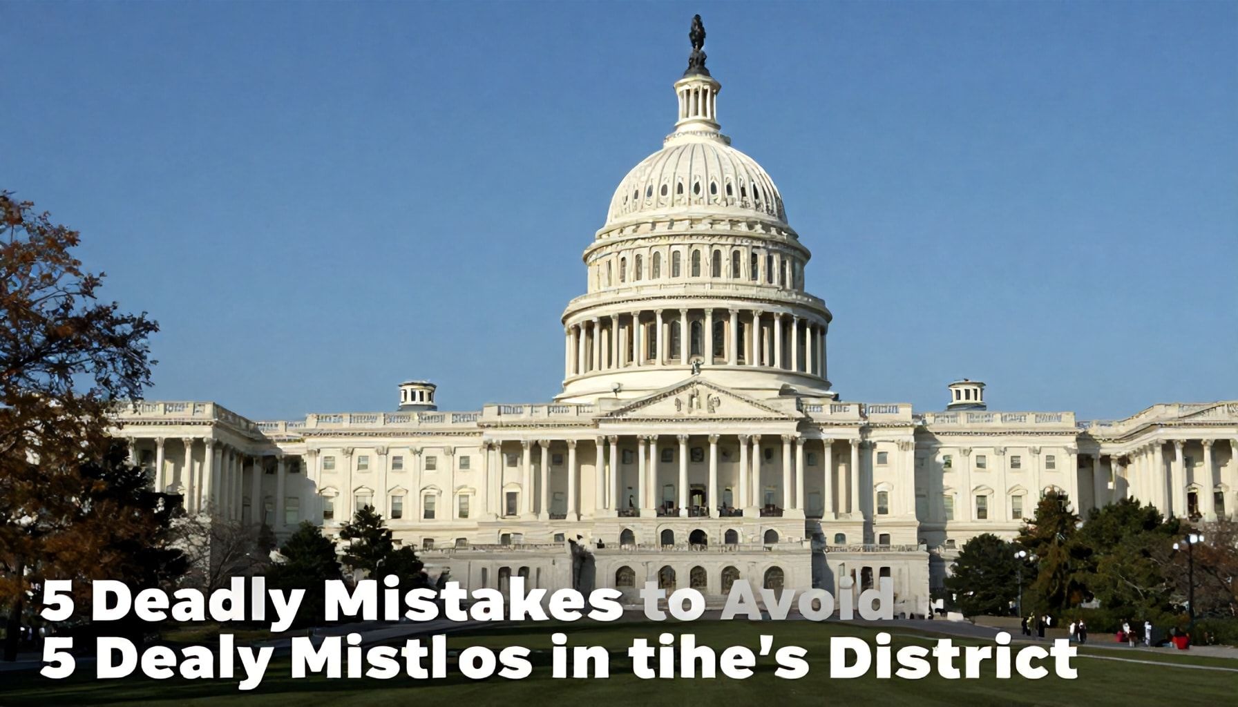 5 Deadly Mistakes to Avoid in the Capitol’s District*