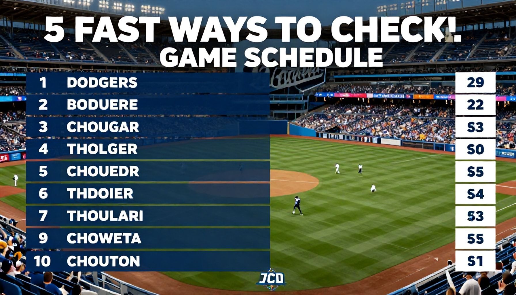 5 Fast Ways to Check Today’s Dodgers Game Schedule*