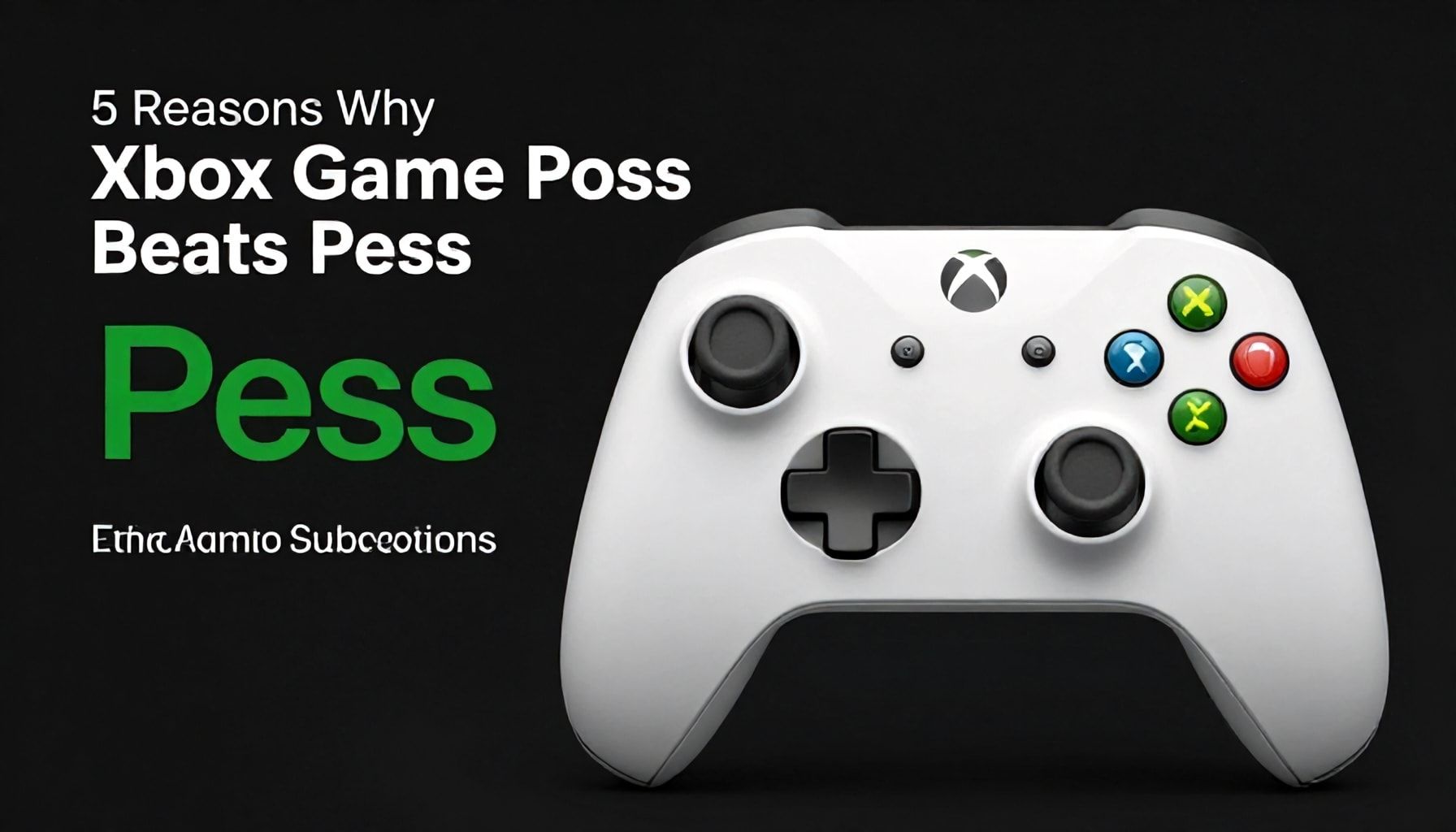 5 Reasons Why Xbox Game Pass Beats Other Gaming Subscriptions*