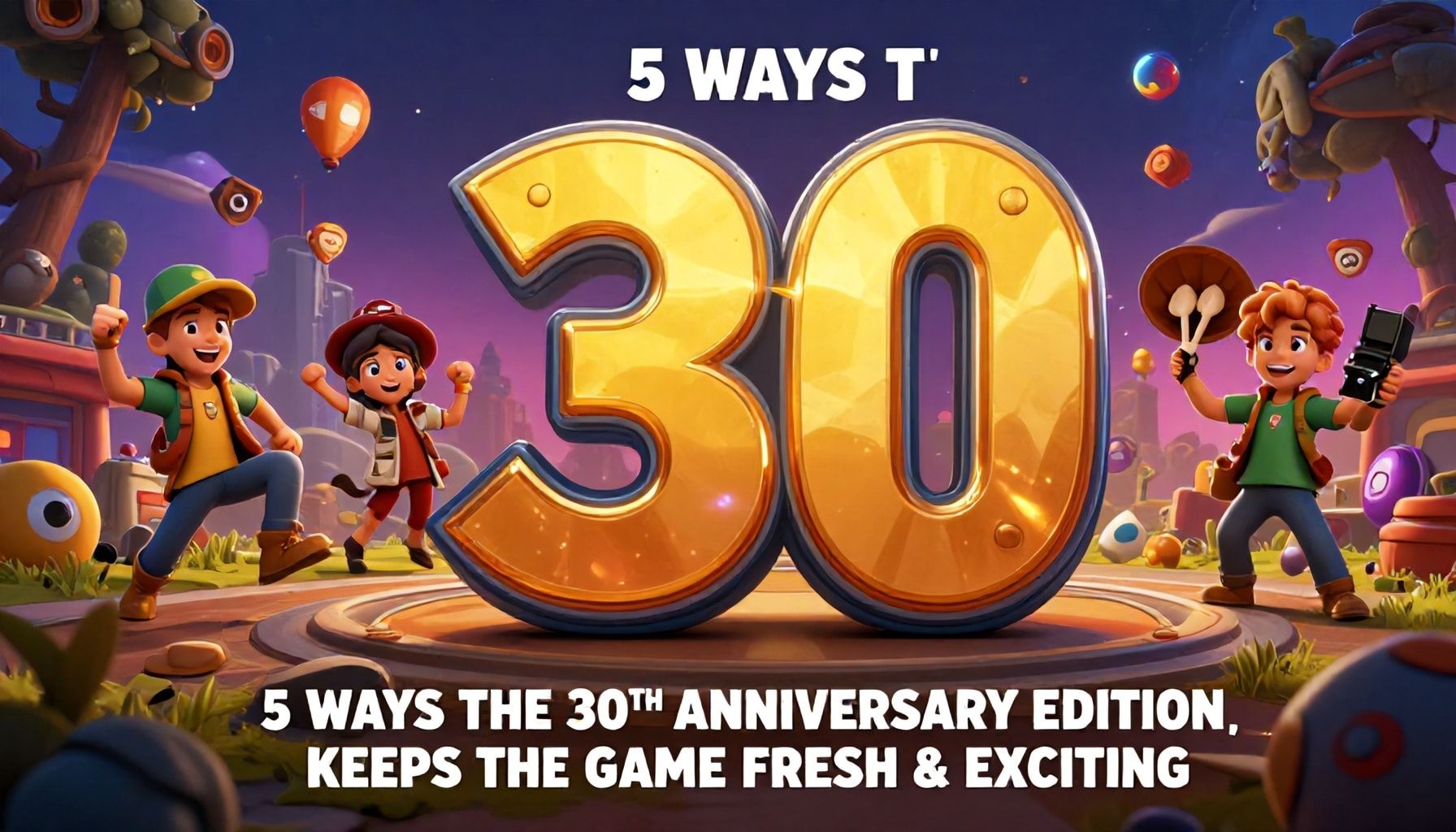Celebrate 30 Years of Pac-Man with Classic Fun & New Challenges 3 5 Ways the 30th Anniversary Edition Keeps the Game Fresh & Exciting*