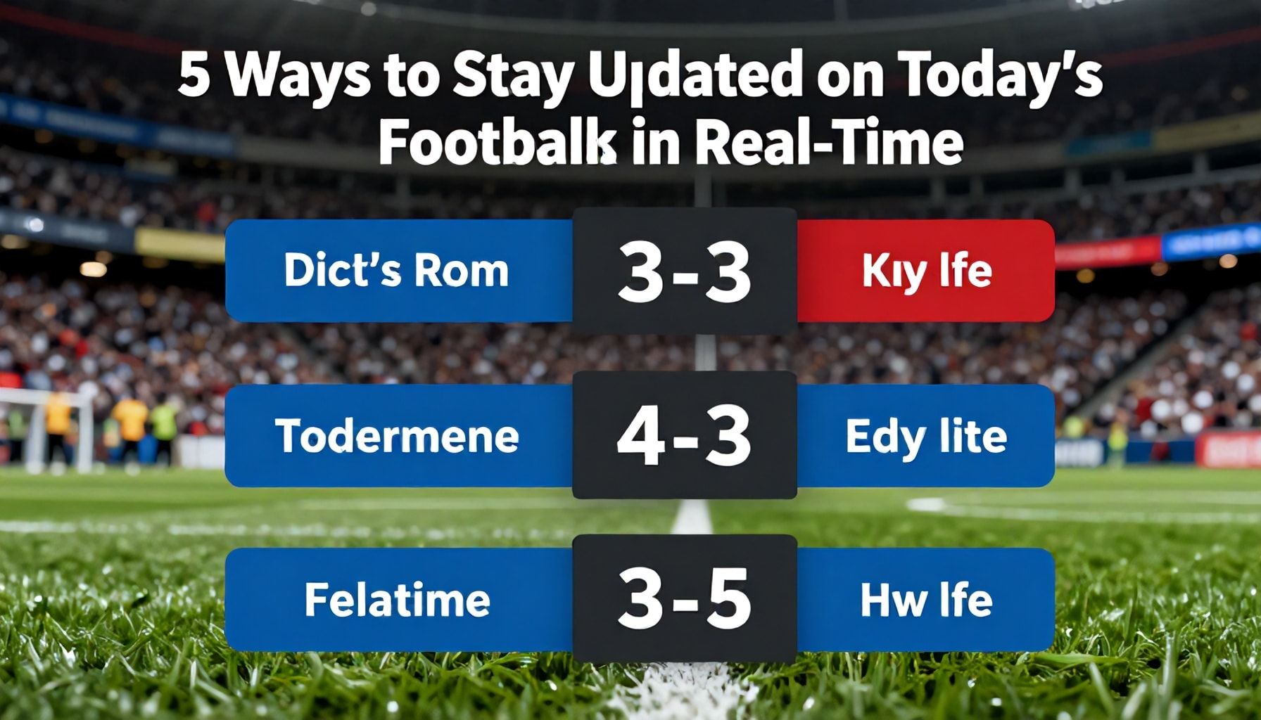 5 Ways to Stay Updated on Today’s Football Scores in Real-Time*