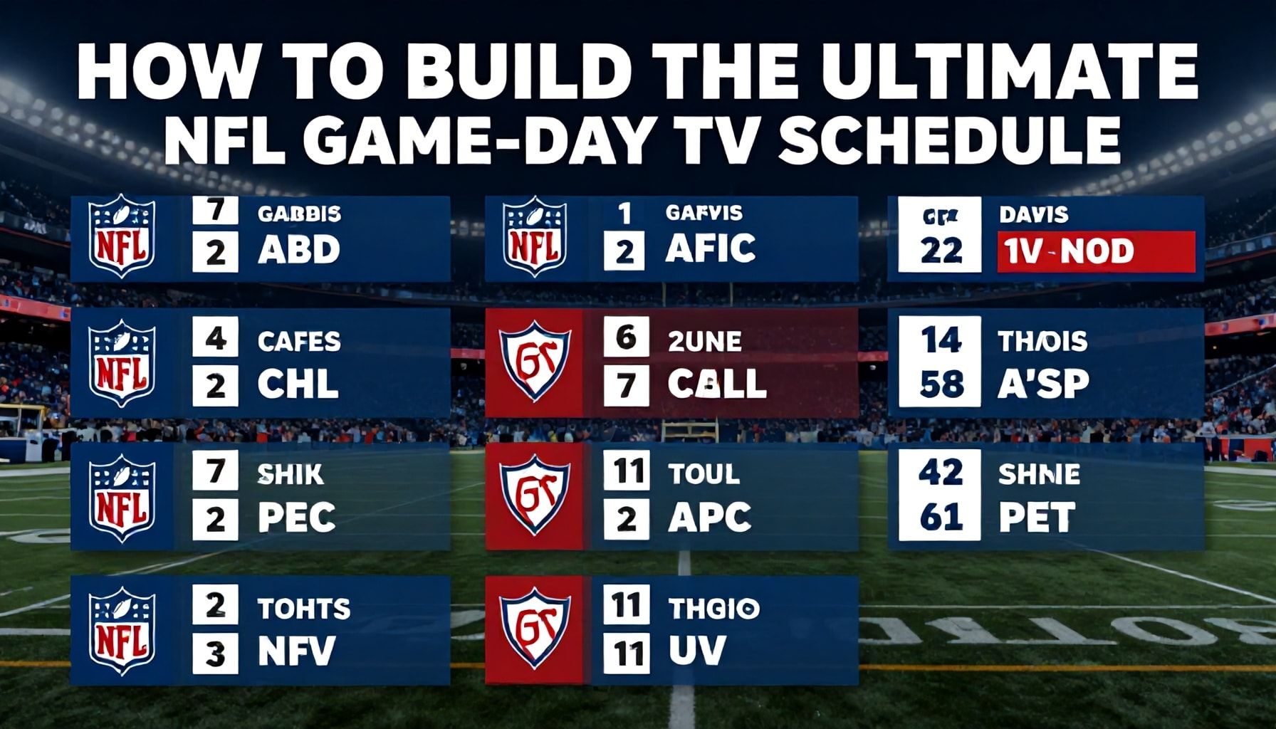 How to Build the Ultimate NFL Game-Day TV Schedule*