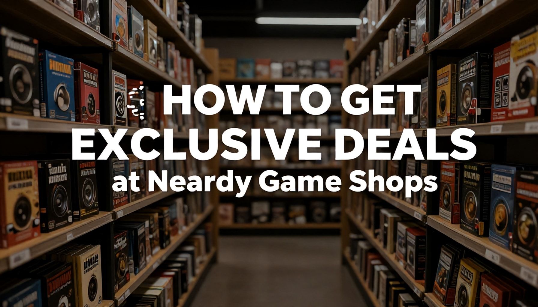 How to Get Exclusive Deals at Nearby Game Shops*