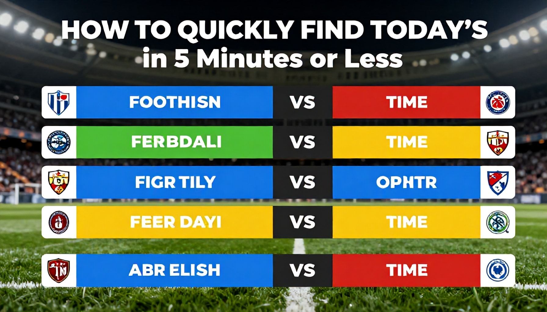 How to Quickly Find Today’s Football Game Times in 5 Minutes or Less*