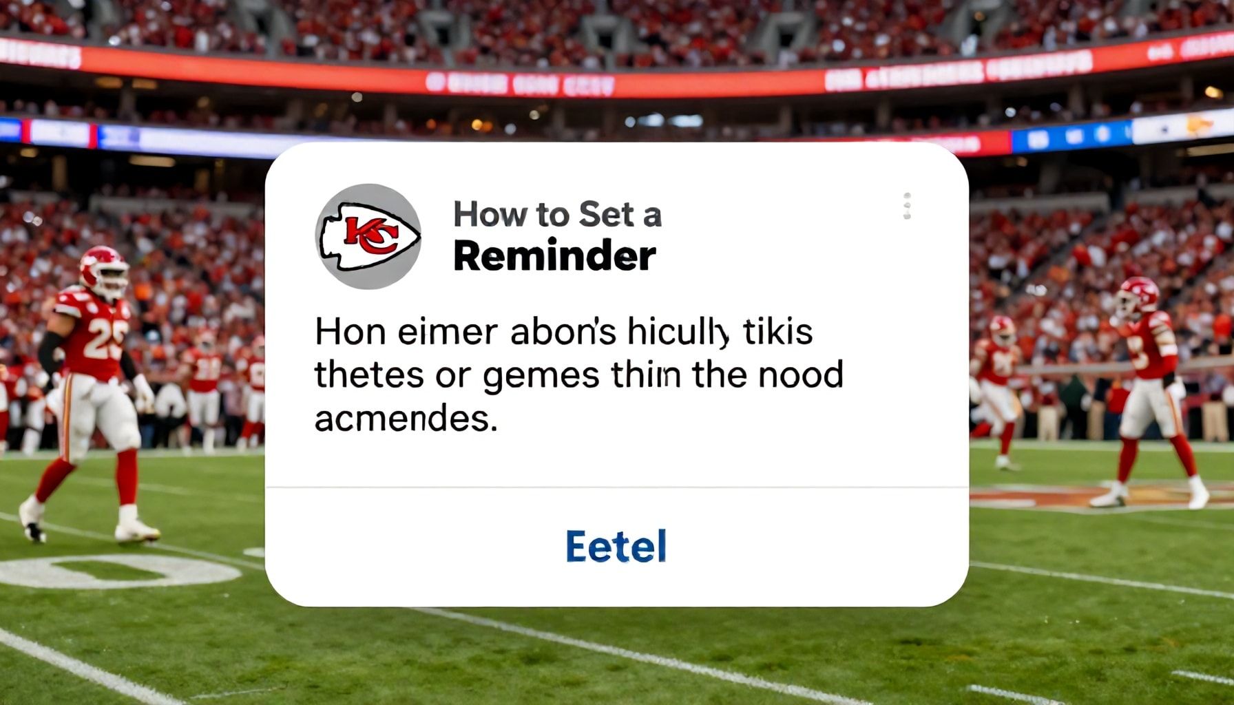 How to Set a Reminder for the Chiefs Game Time Before Kickoff*