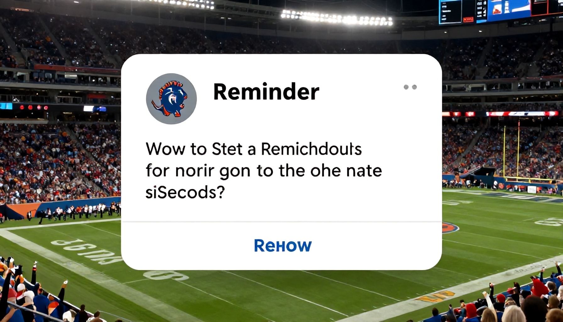 How to Set a Reminder for the Lions' Game in Seconds*