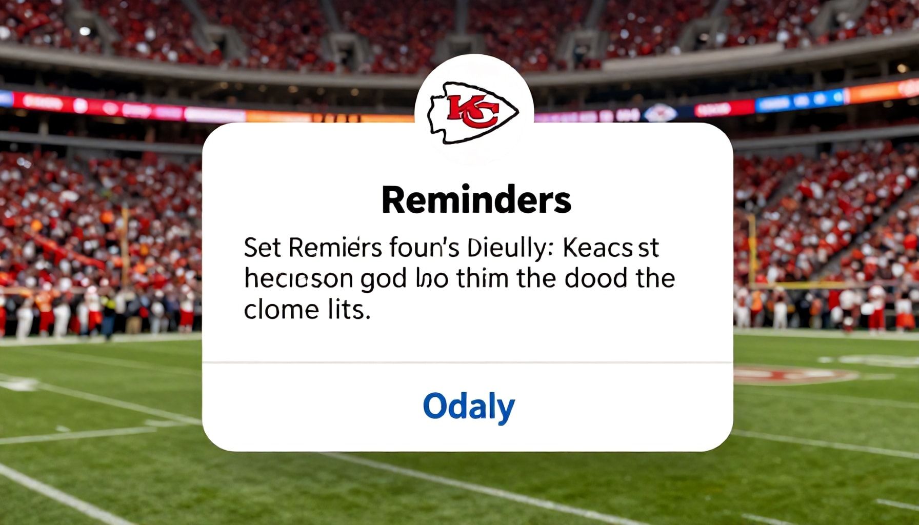 How to Set Reminders for the Chiefs Game Today*
