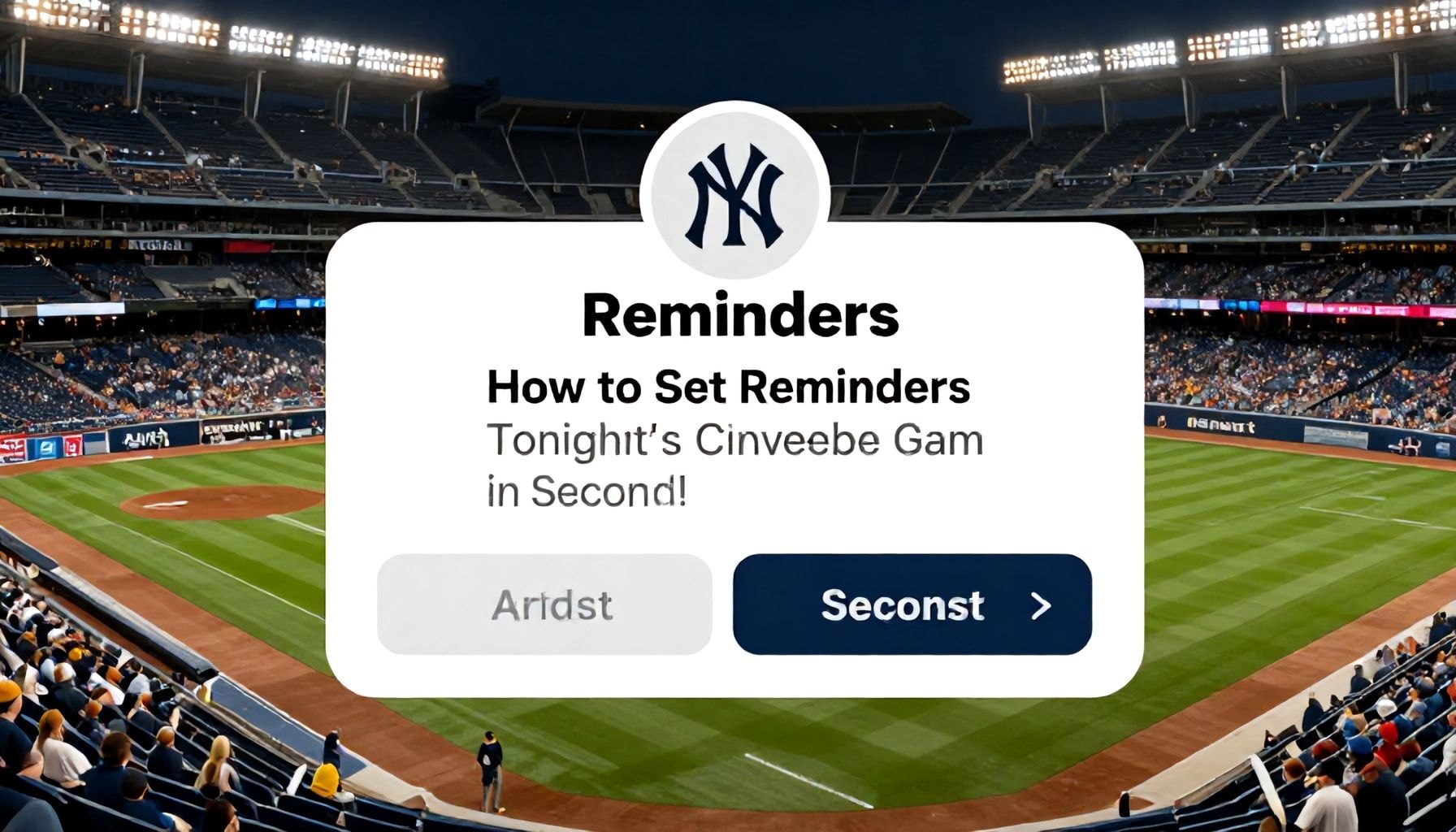 How to Set Reminders for Tonight’s Yankees Game in Seconds*