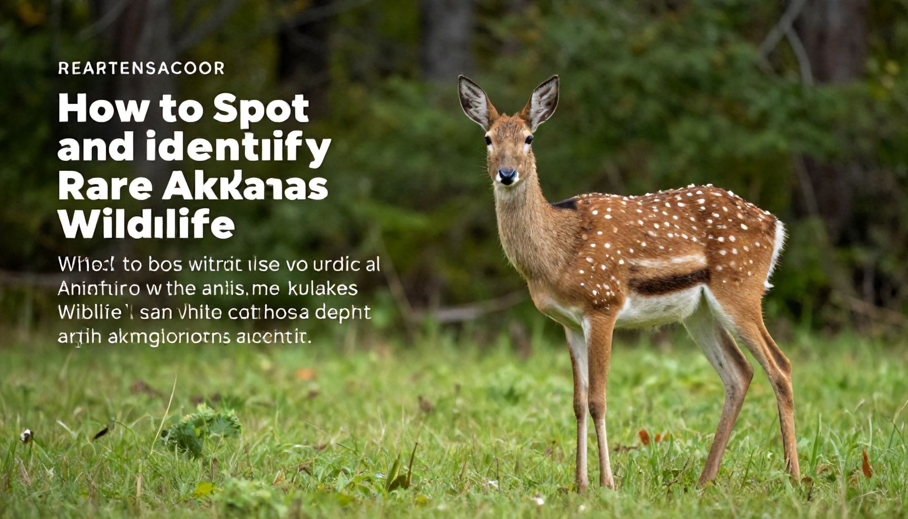 How to Spot and Identify Rare Arkansas Wildlife*
