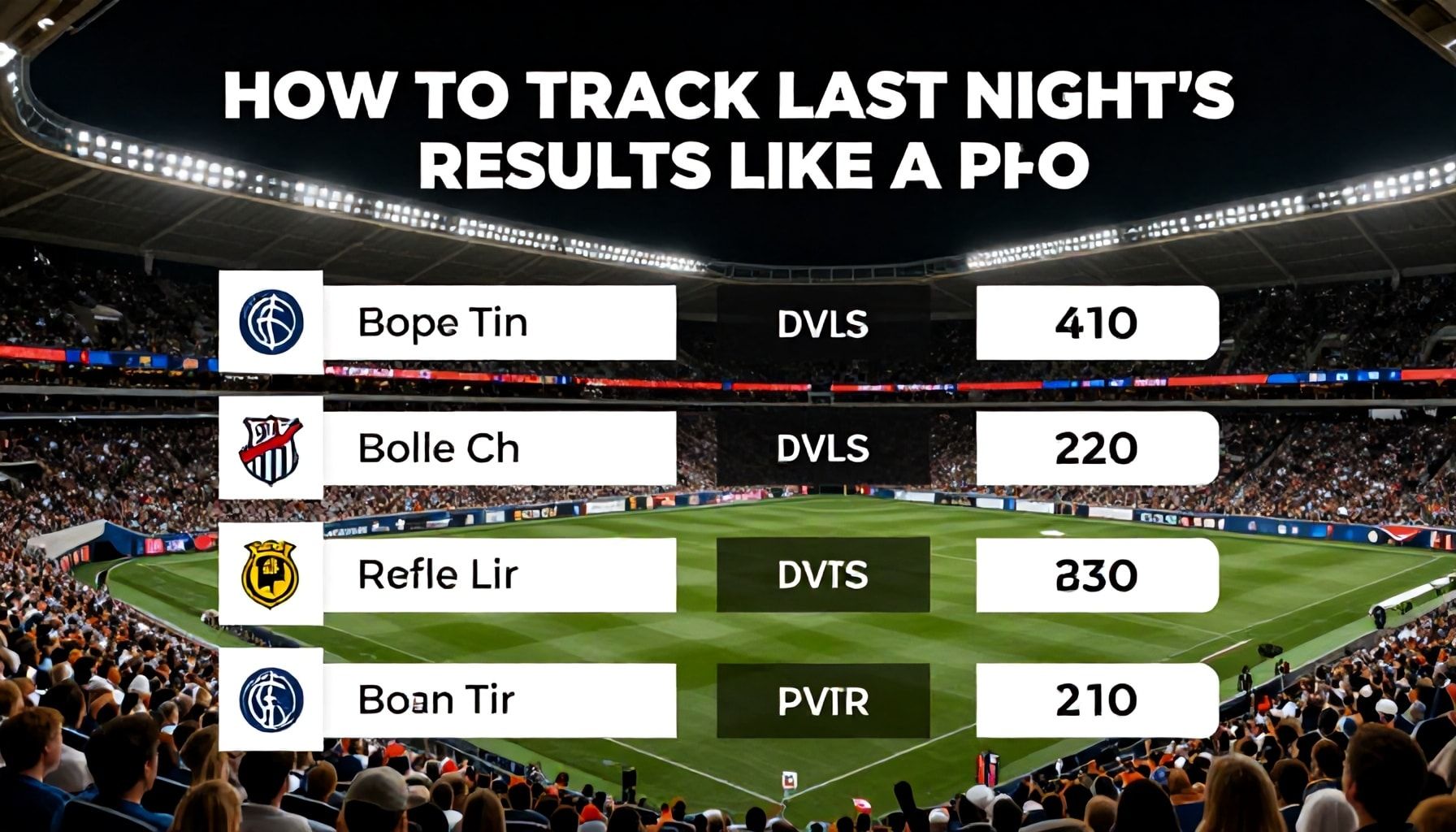 How to Track Last Night’s Game Results Like a Pro*