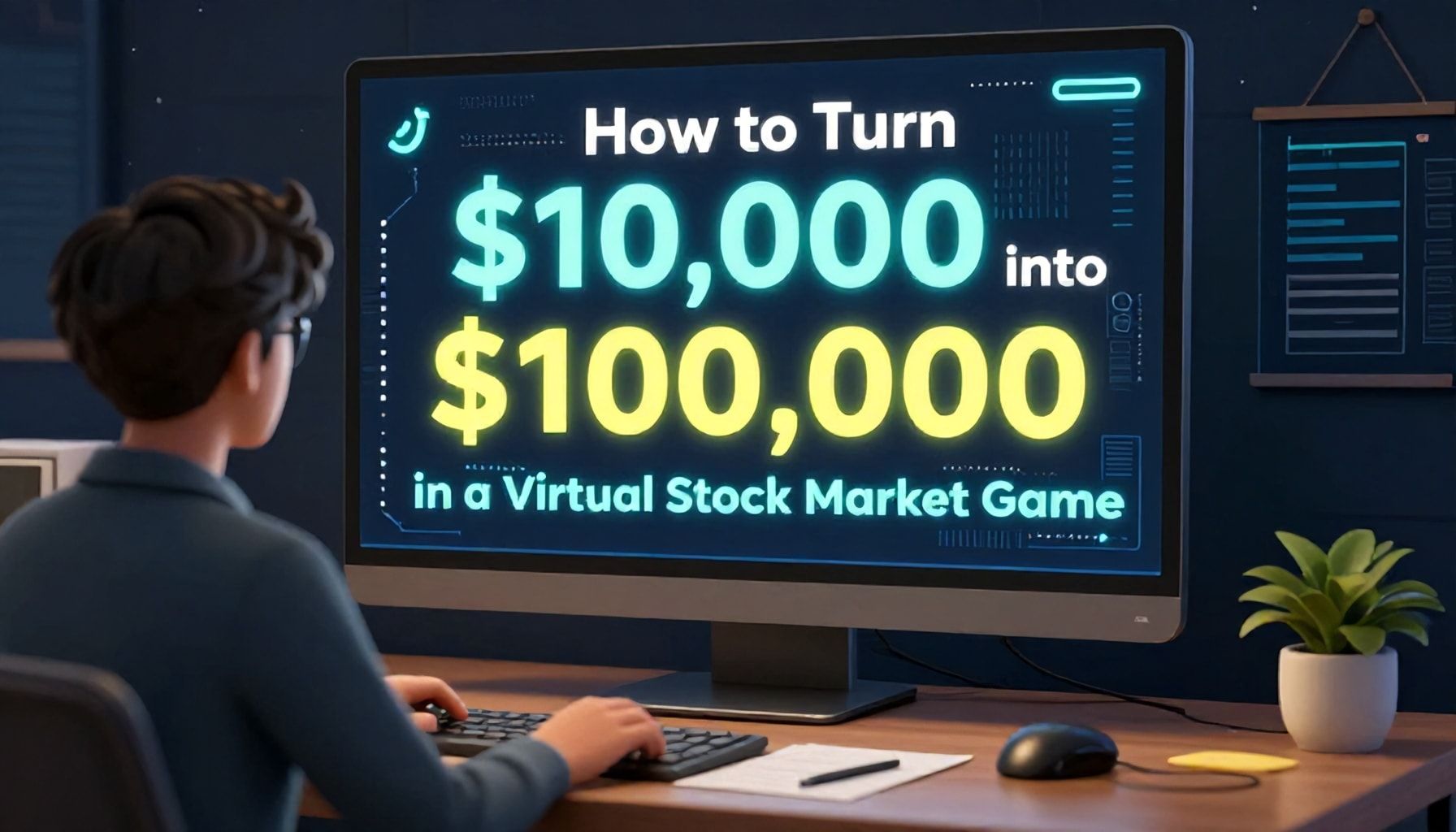 Master the Stock Market: A Hands-On Game for Smart Investors 5 How to Turn $10,000 into $100,000 in a Virtual Stock Market Game"*