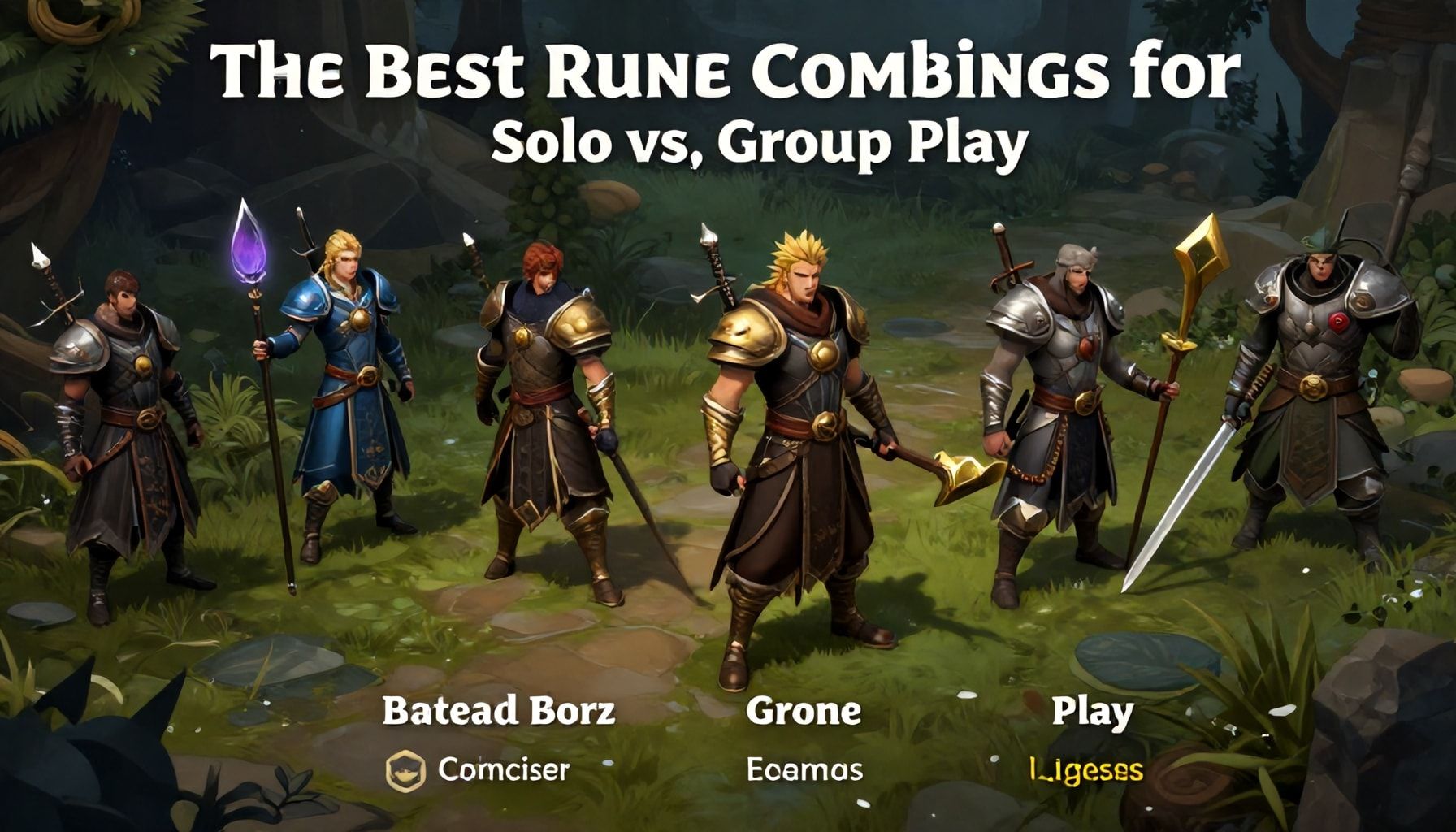 The Best Rune Combinations for Solo vs. Group Play"*