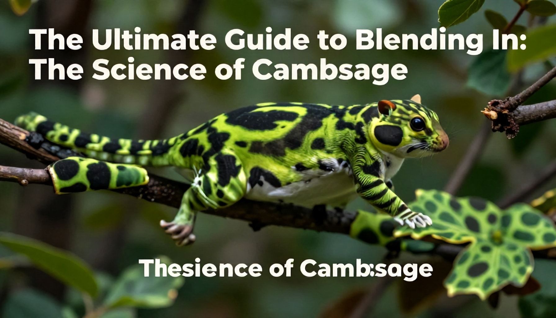 The Ultimate Guide to Blending In: The Science of Camouflage"*