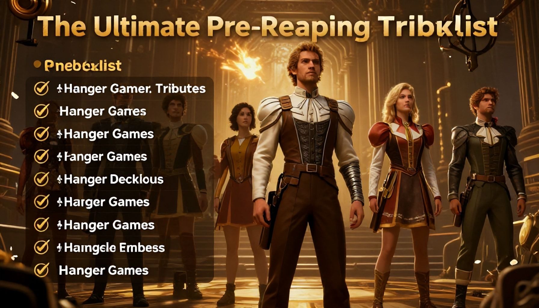The Ultimate Pre-Reaping Checklist for Hunger Games Tributes*