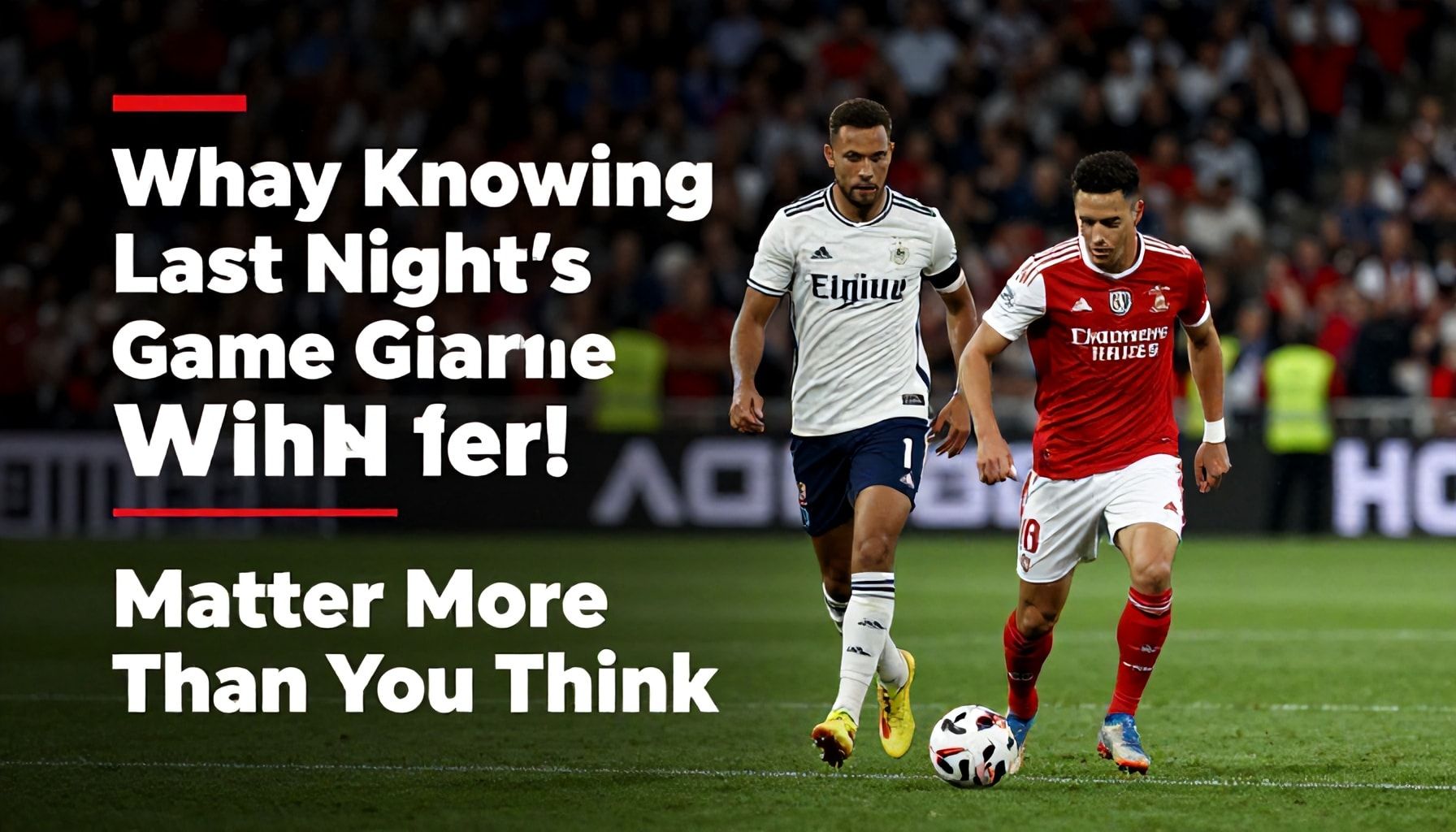 Why Knowing Last Night’s Game Winner Matters More Than You Think*