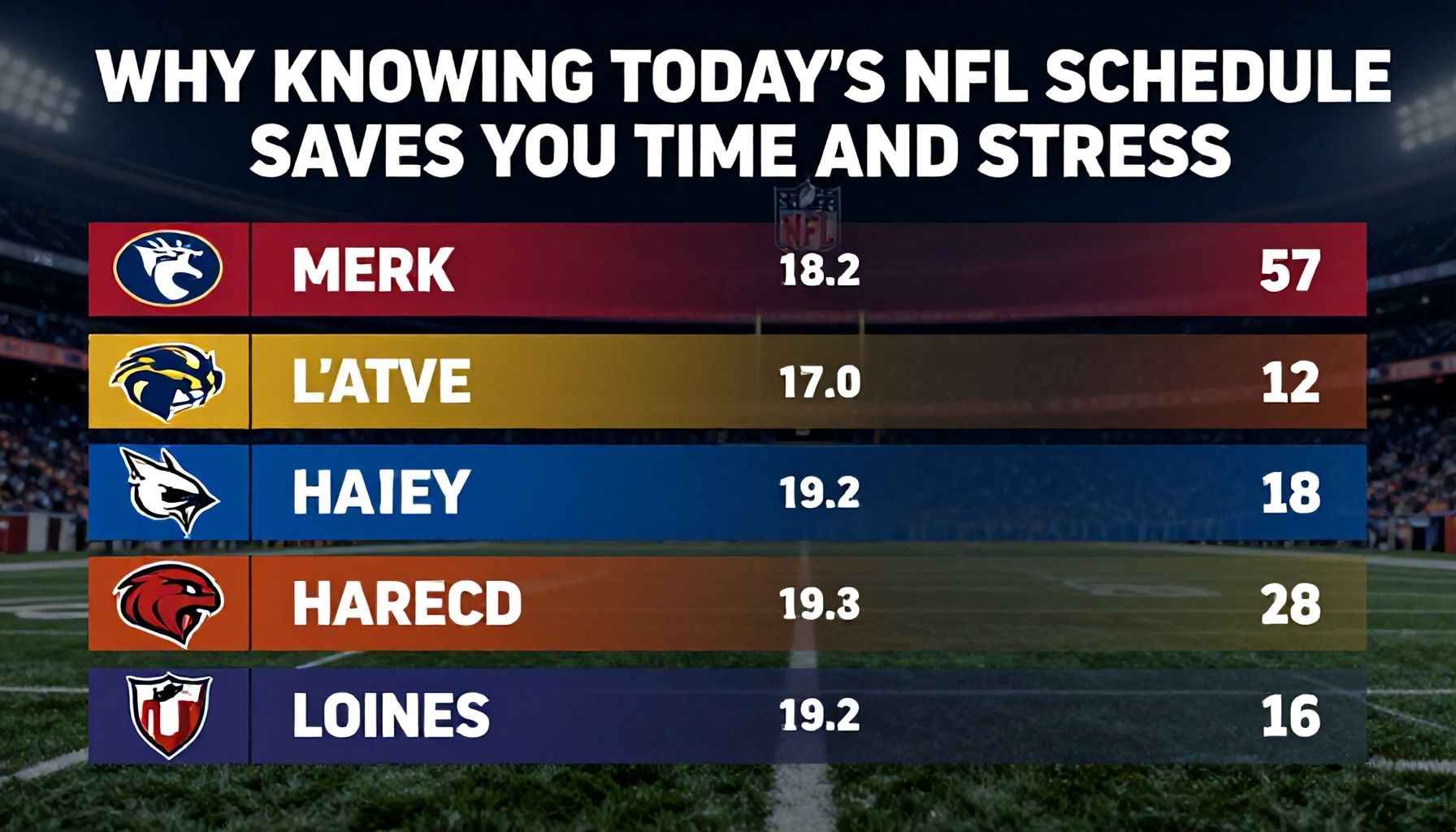 Why Knowing Today’s NFL Schedule Saves You Time and Stress*