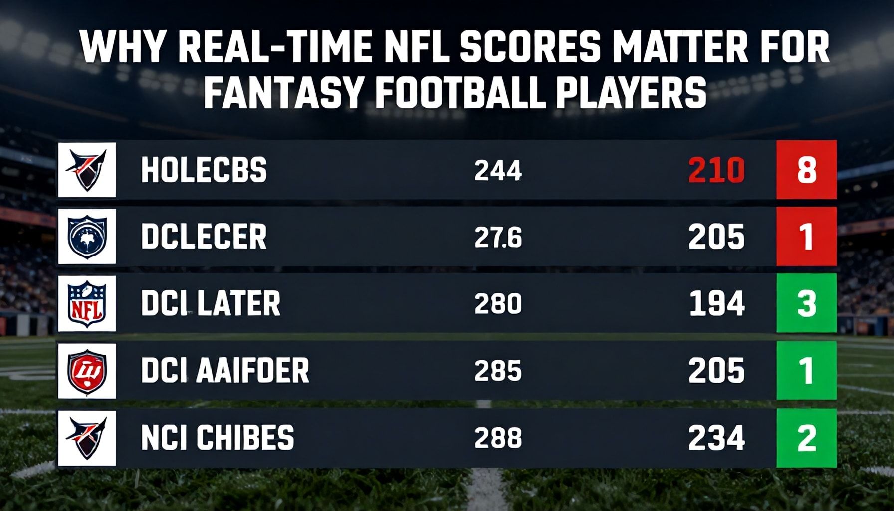 Why Real-Time NFL Scores Matter for Fantasy Football Players*