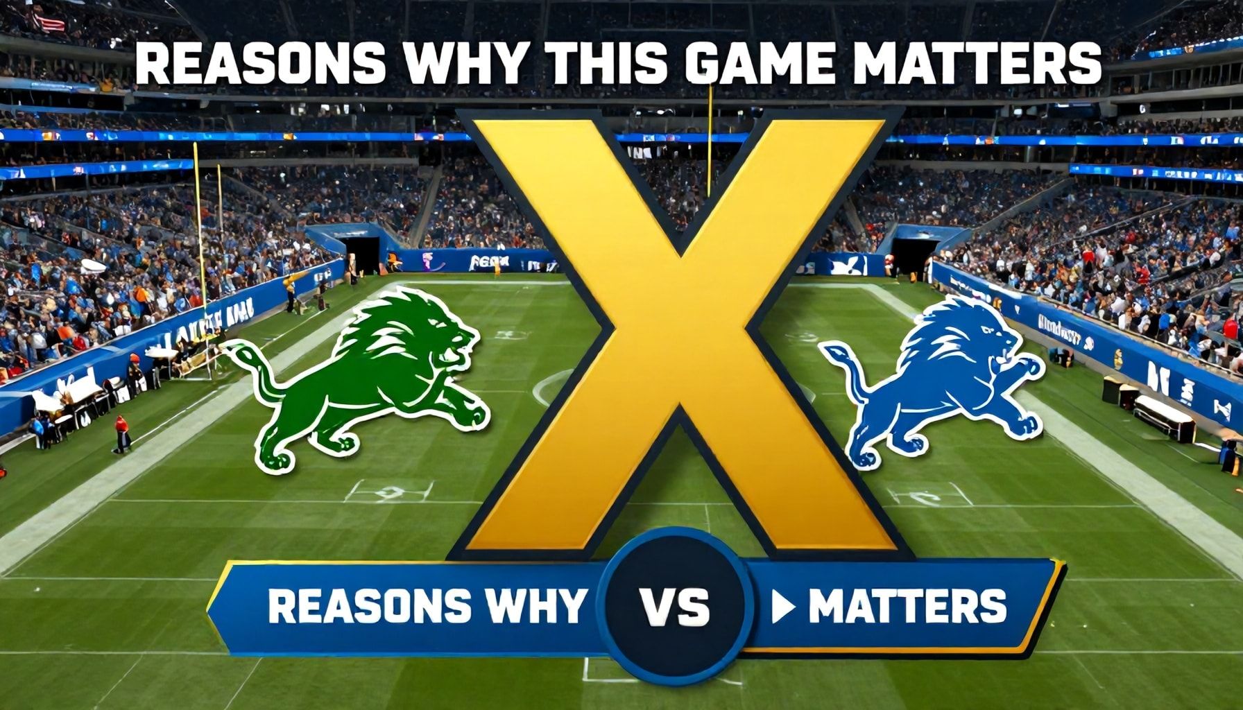 X Reasons Why This Game Matters for the Lions’ Season*