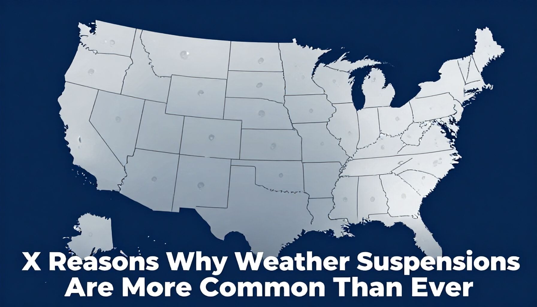X Reasons Why Weather Suspensions Are More Common Than Ever*