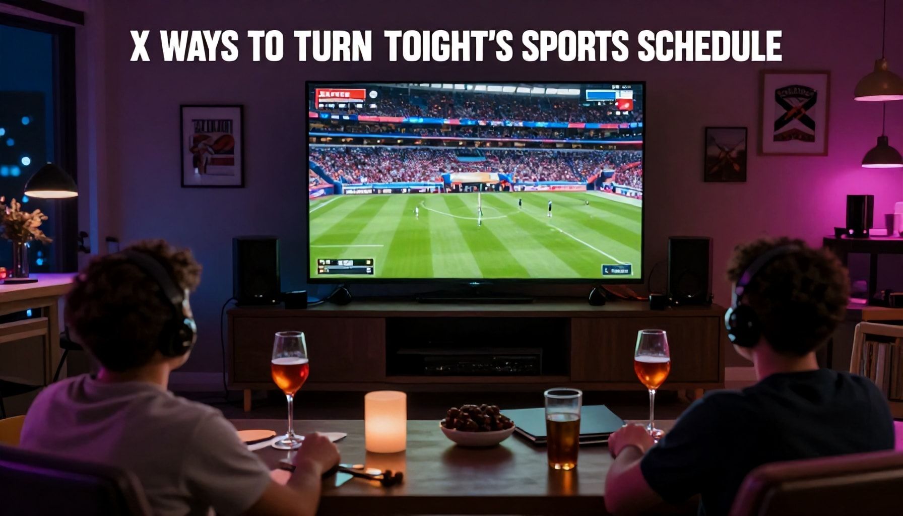 X Ways to Turn Tonight’s Sports Schedule Into an Unforgettable Viewing Party*