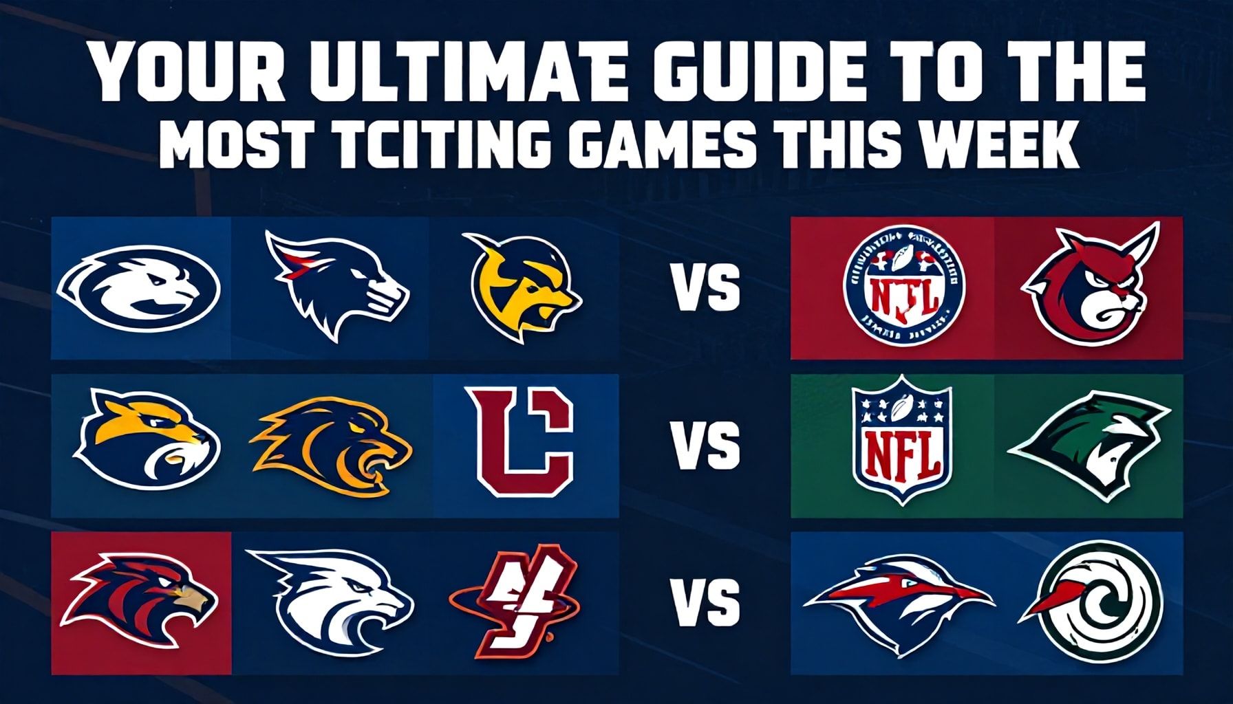 Your Ultimate Guide to the Most Exciting NFL Games This Week*